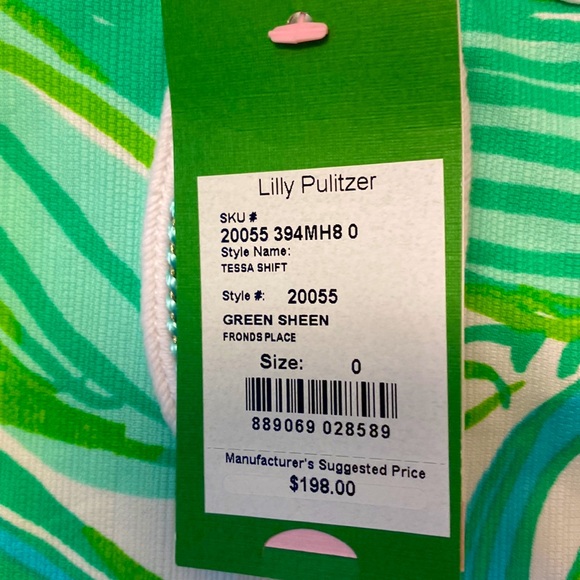 NWT Lilly Pulitzer Tessa Shift with Fronds Place pattern, size 0 - Picture 2 of 5